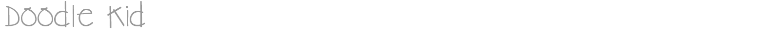 Doodle Kid font preview